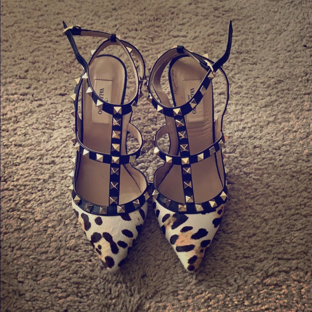 Valentino rockstud leopard 36.5